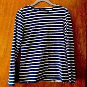 Saint James Breton striped navy/white long sleeve tee US 6